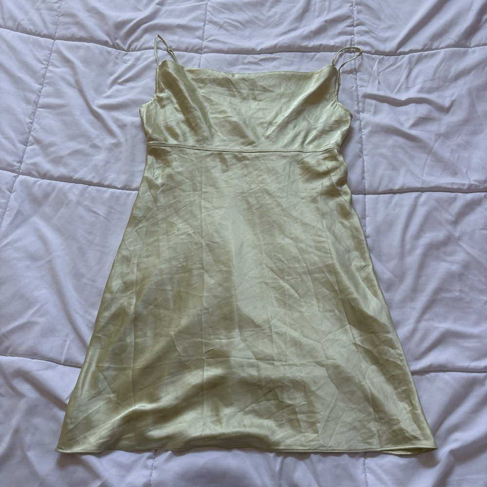 Victorias Secret Slip Dress Womens Small Green Chemise Coquette Feminine Dainty